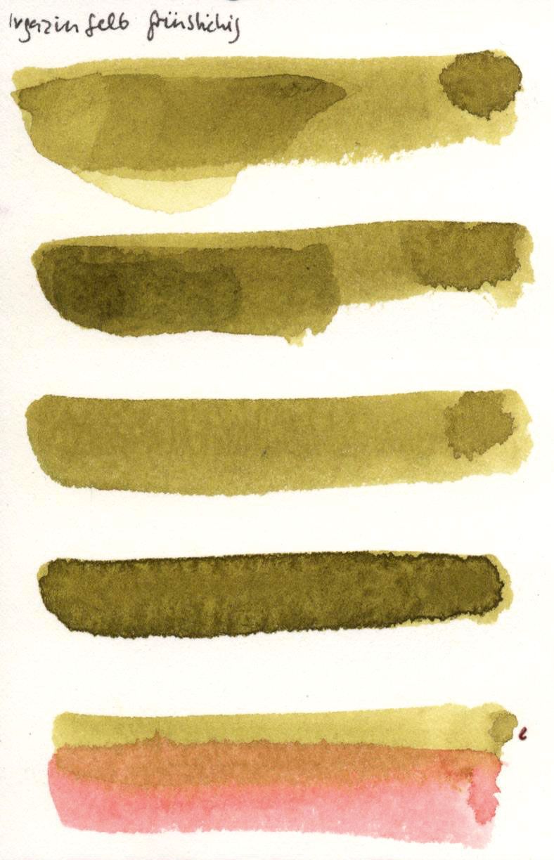 Kremer akvarel - žlutá, nazelenalá, PY 129 (plast, 3 x 1,8 x 1 cm)